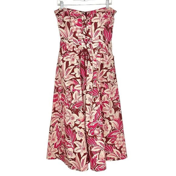 Cara Cara Nicola Cotton Dress in Tropical Harvest Pink Size 10 NEW - Picture 1 of 11